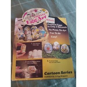 Schatz stores Instant Egg Art Sun Hill Industries Vintage Easter Decoration Kit